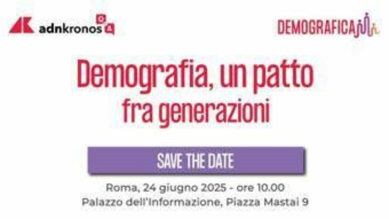 'Demografia, un patto fra generazioni', il 24 giugno l'evento Adnkronos Q&A
