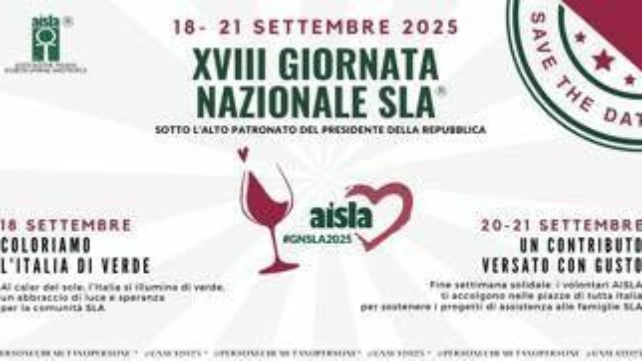 Malattie rare, 18 settembre Giornata nazionale Sla: "Un diritto che si afferma"