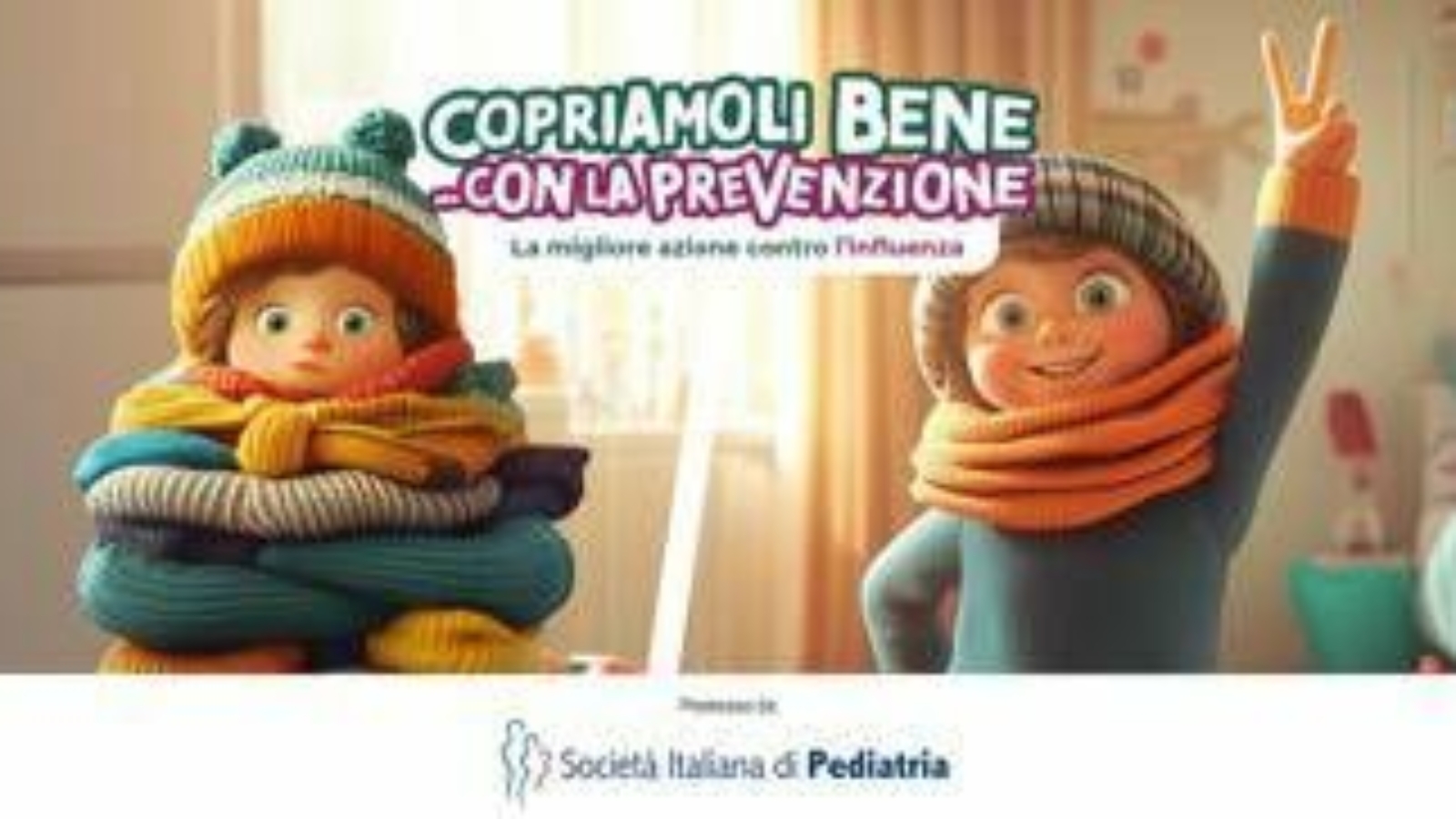 Influenza, ogni anno colpisce 1 bimbo su 4, campagna dei pediatri nelle scuole