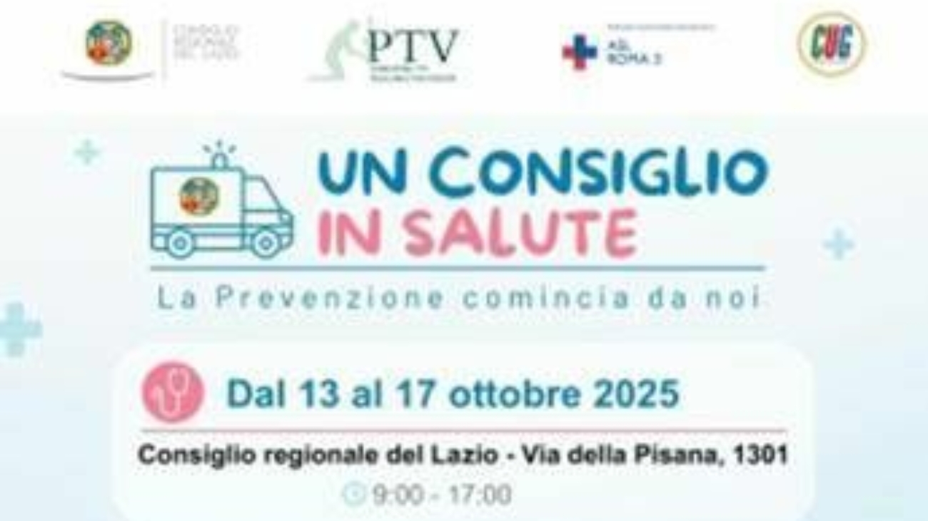 Nel Lazio torna un 'Consiglio in Salute', programma gratuito di prevenzione