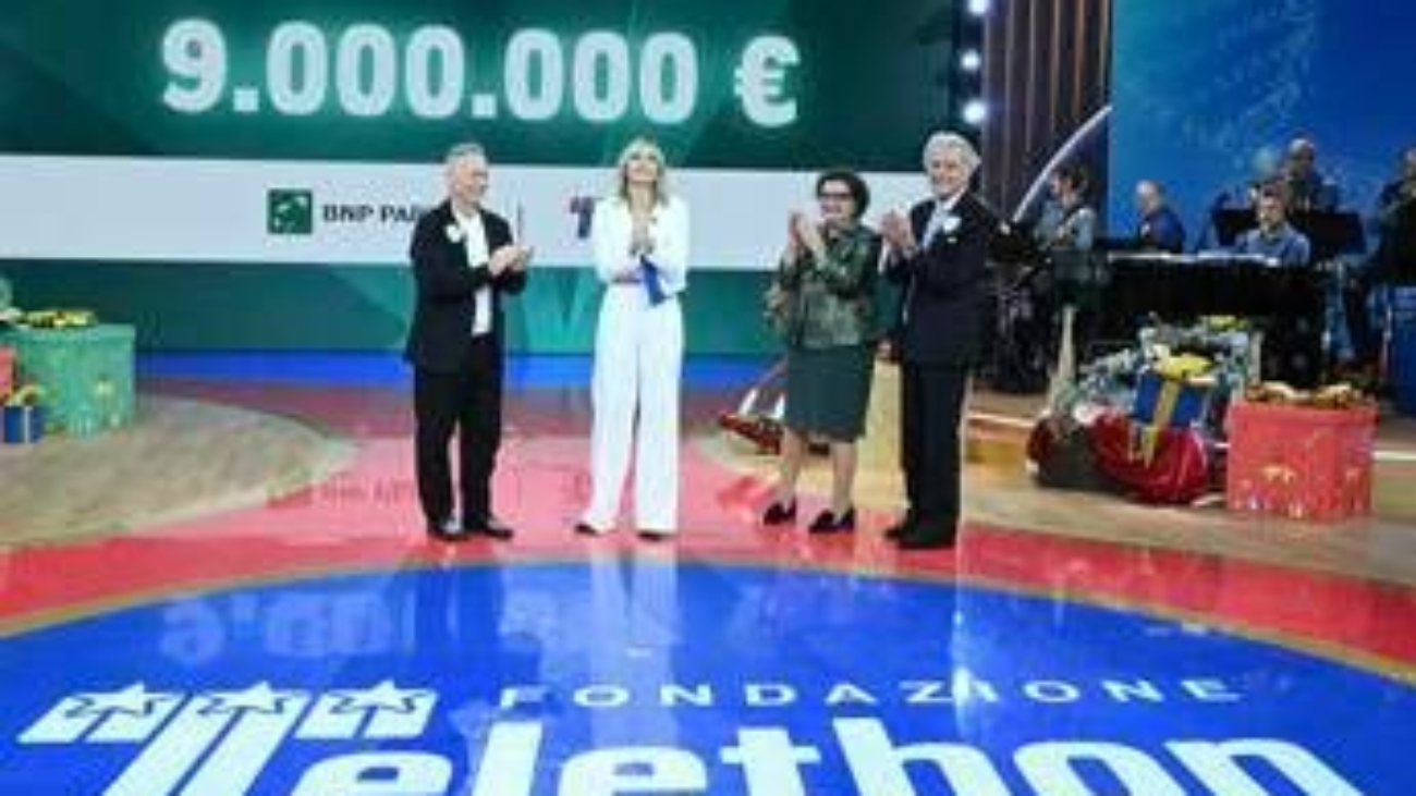 Telethon, Bnl Bnp Paribas raccoglie 9 milioni nel 2025, oltre 350 milioni in 34 anni