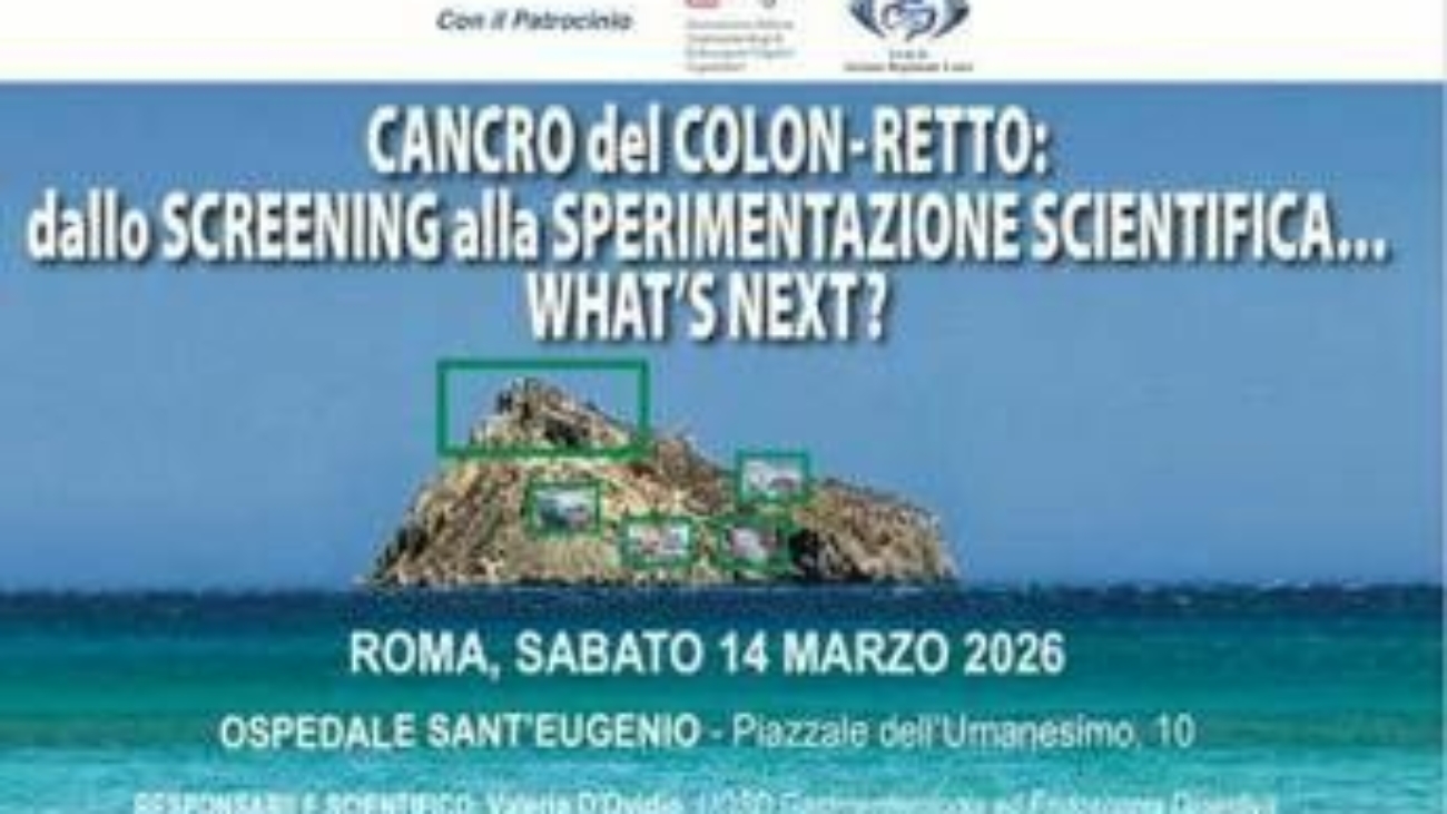 Prevenzione del cancro al colon-retto, il 14 marzo conferenza all'ospedale Sant'Eugenio di Roma