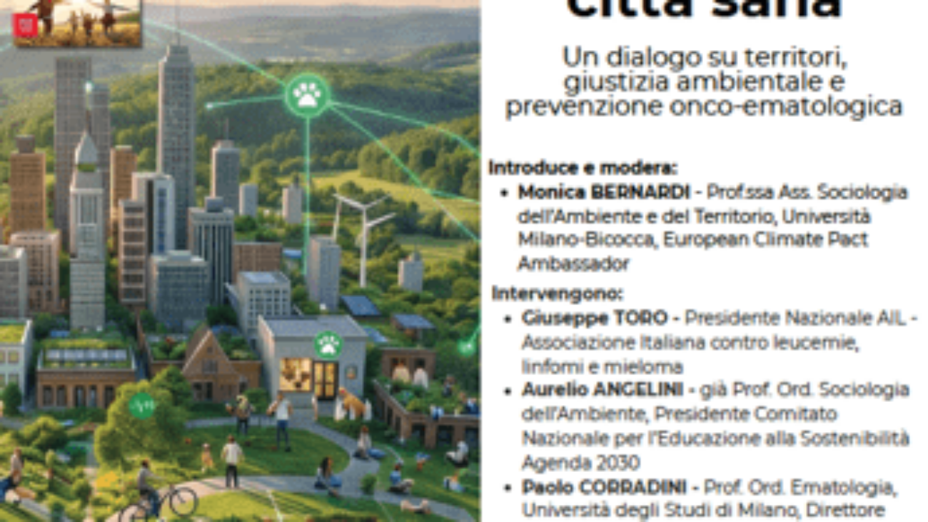 Oncoematologia, Ail presenta libro su impatto di ambiente e stili vita