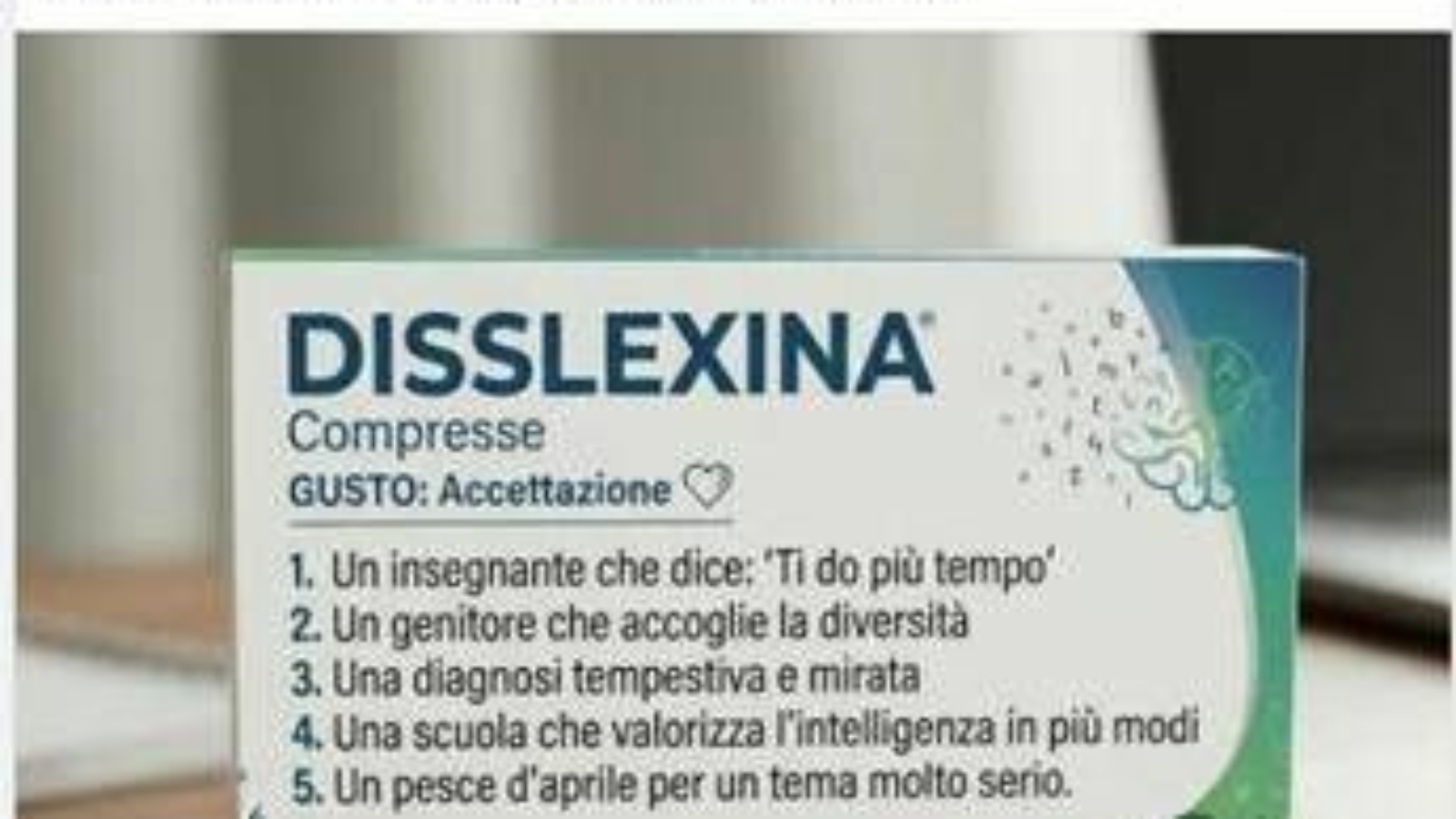 "Trovata cura per la dislessia, è la Disslexina", il pesce d'aprile che fa riflettere