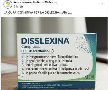 "Trovata cura per la dislessia, &egrave; la Disslexina", il pesce d'aprile che fa riflettere